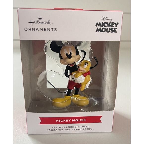 2023 Hallmark Mickey Mouse Christmas ornament Tree Pluto Dog Puppy - Picture 1 of 3
